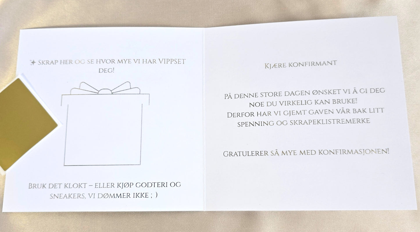 Gratulasjonskort - Vipps konfirmant