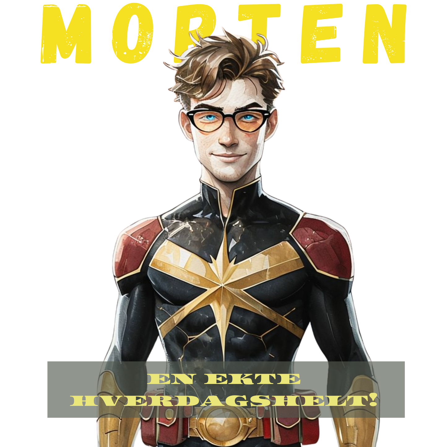 Kort til en Hverdagshelt – Personlig superheltkort