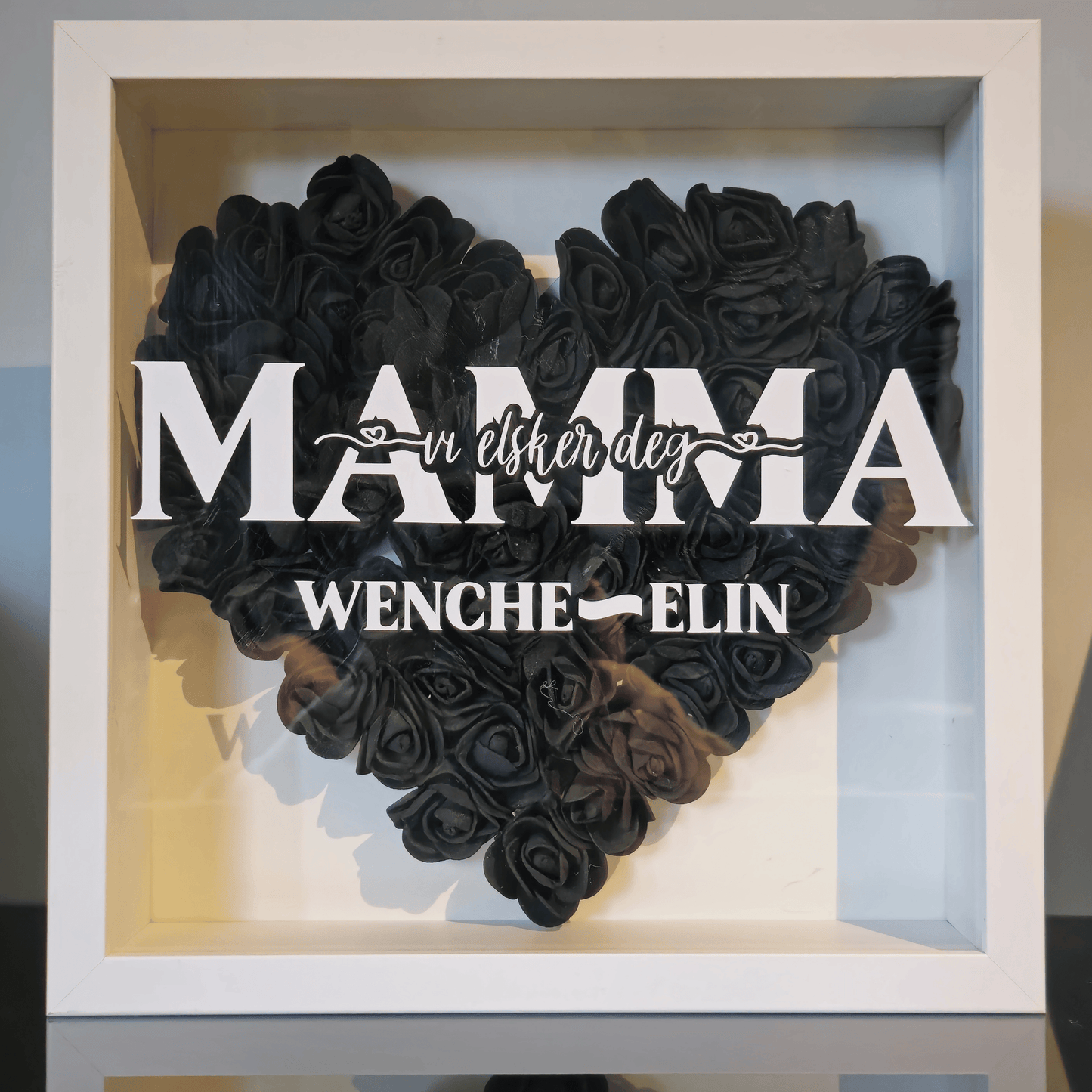 Dyp ramme med hjerte - MAMMA vi elsker deg