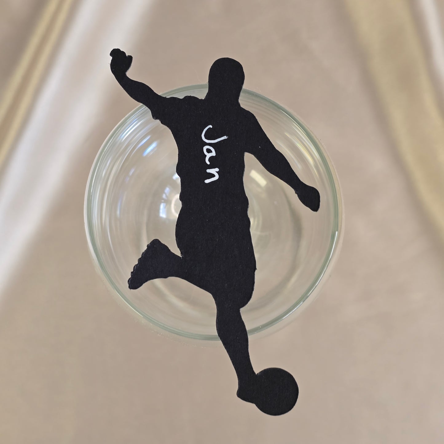 Bordkort konfirmasjon gutt - fotballspiller