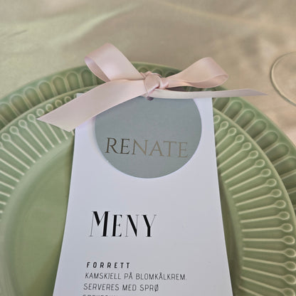 Menykort - Anna