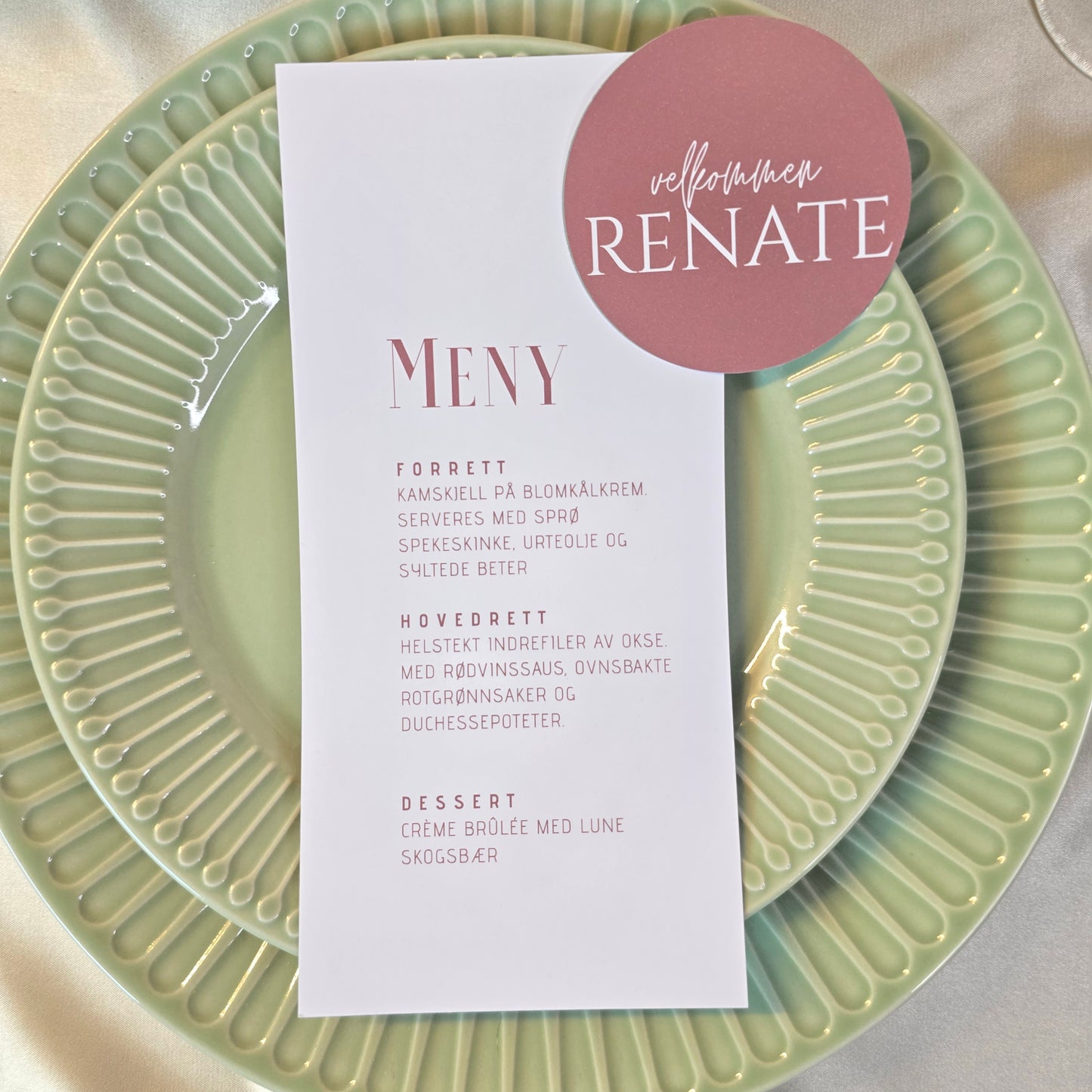 Menykort - Anna