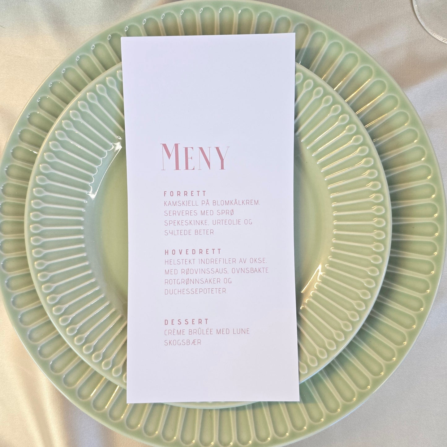 Menykort - Anna