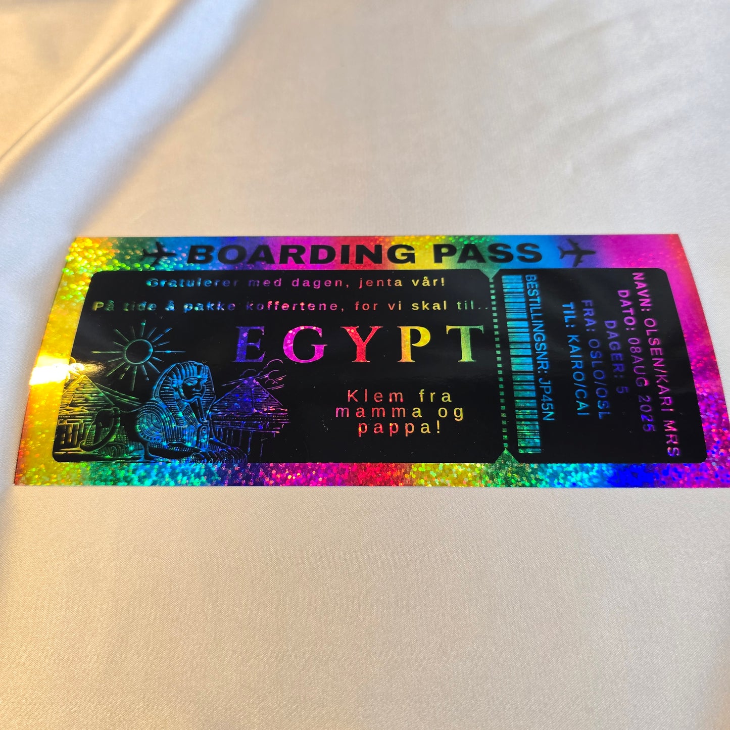 "Boarding pass" svart