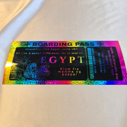 "Boarding pass" svart