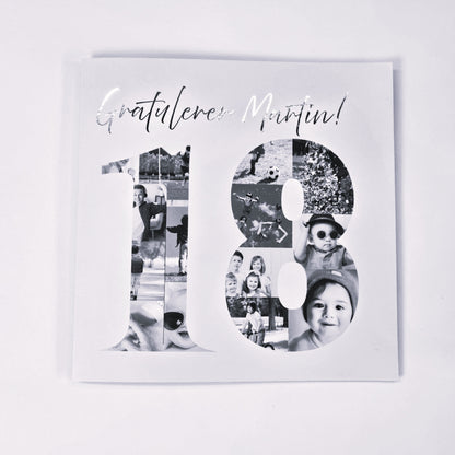 18-årskort med egne bilder