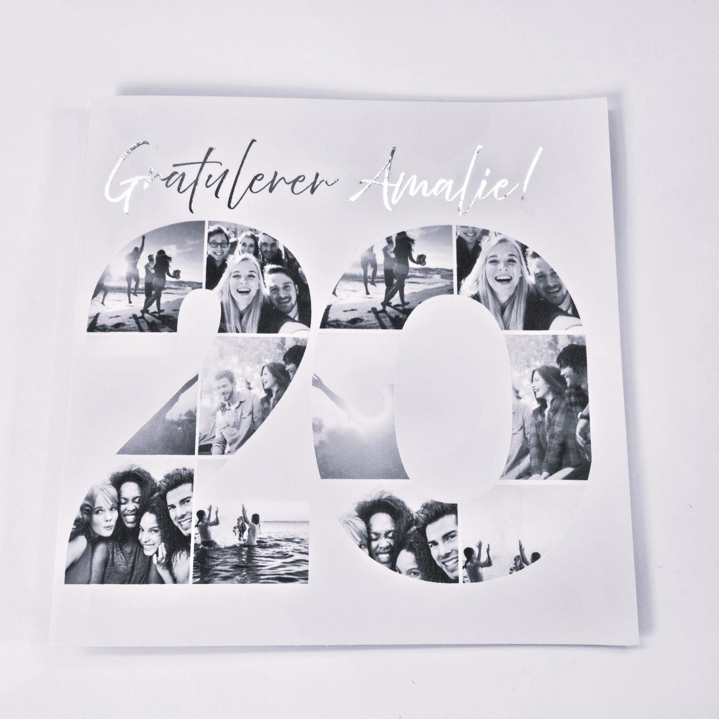 20-årskort med egne bilder