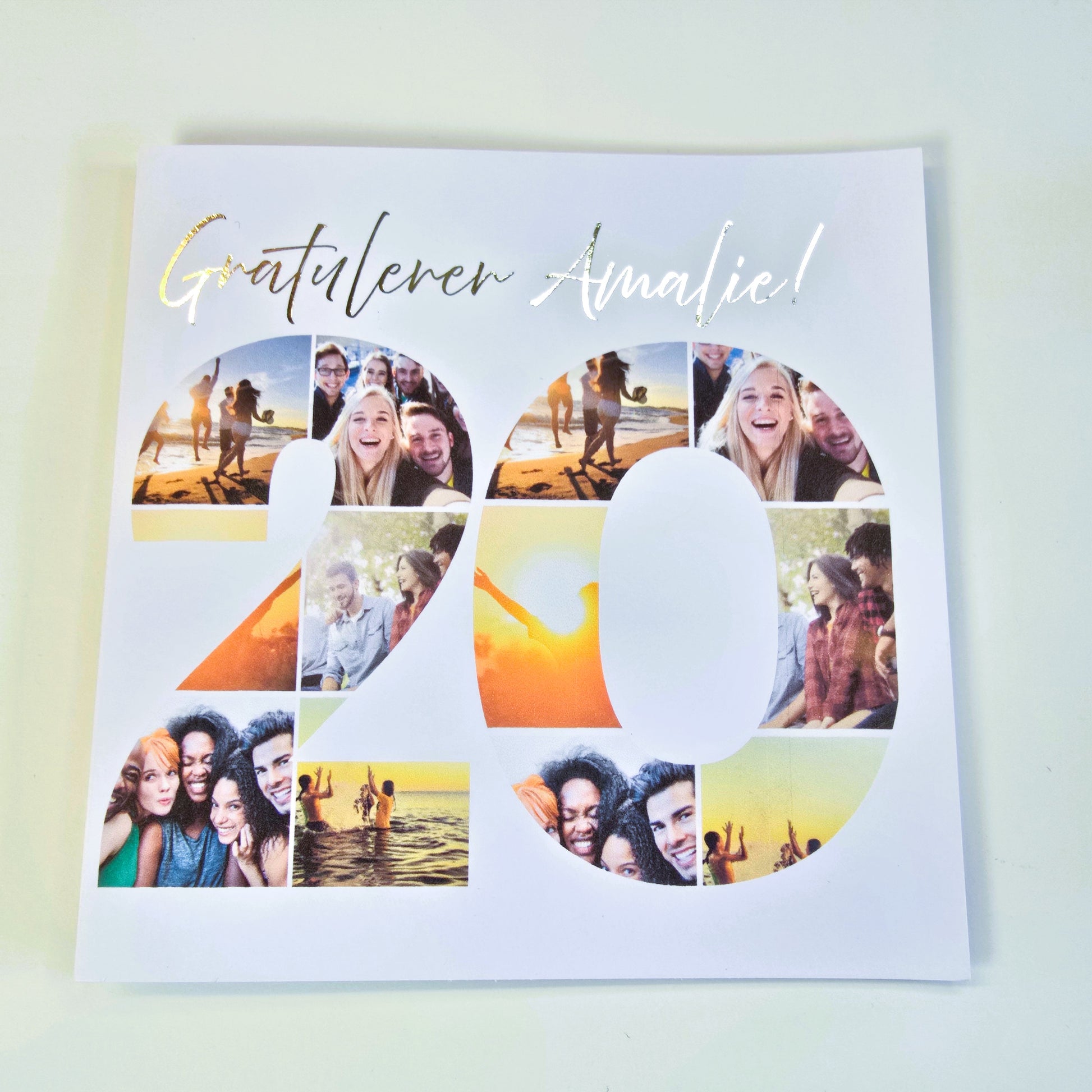 Jubileumskort med bilder