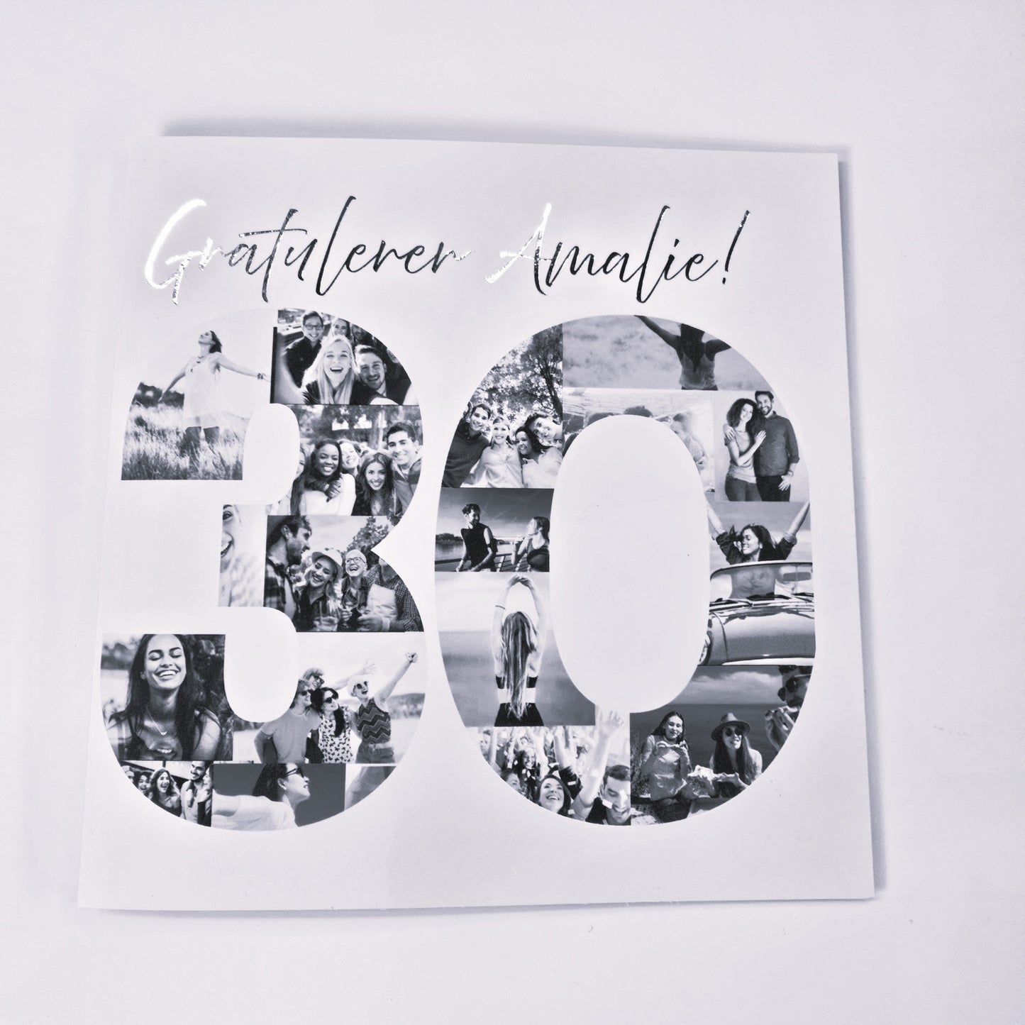 30-årskort med egne bilder