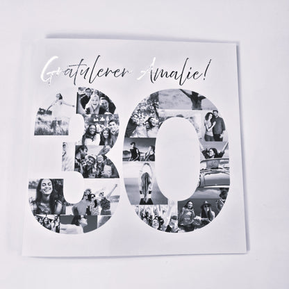 30-årskort med egne bilder