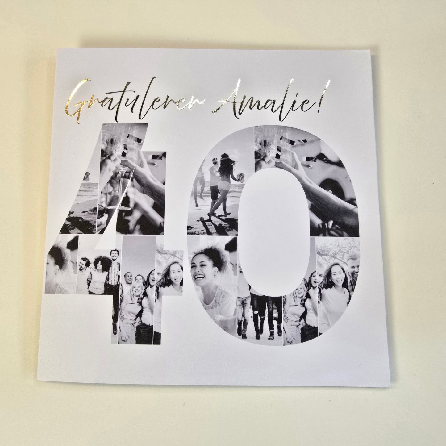 40-årskort med egne bilder