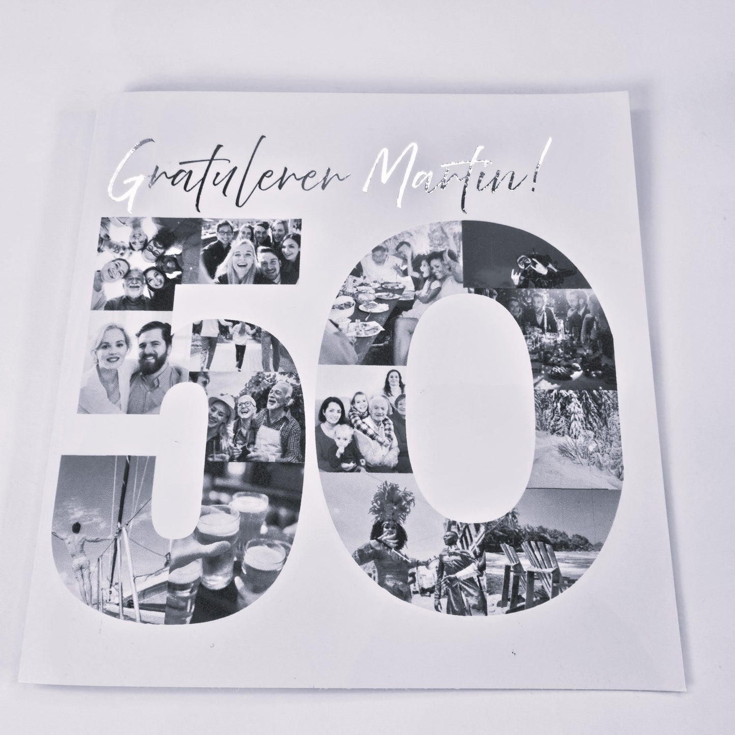 50-årskort med egne bilder