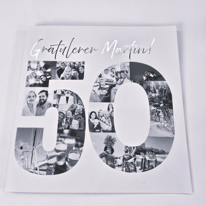 50-årskort med egne bilder