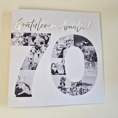 70-årskort med egne bilder