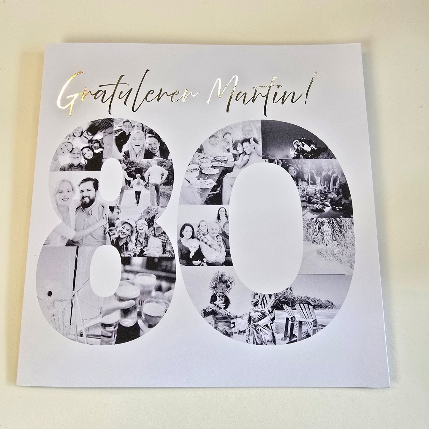 80-årskort med egne bilder