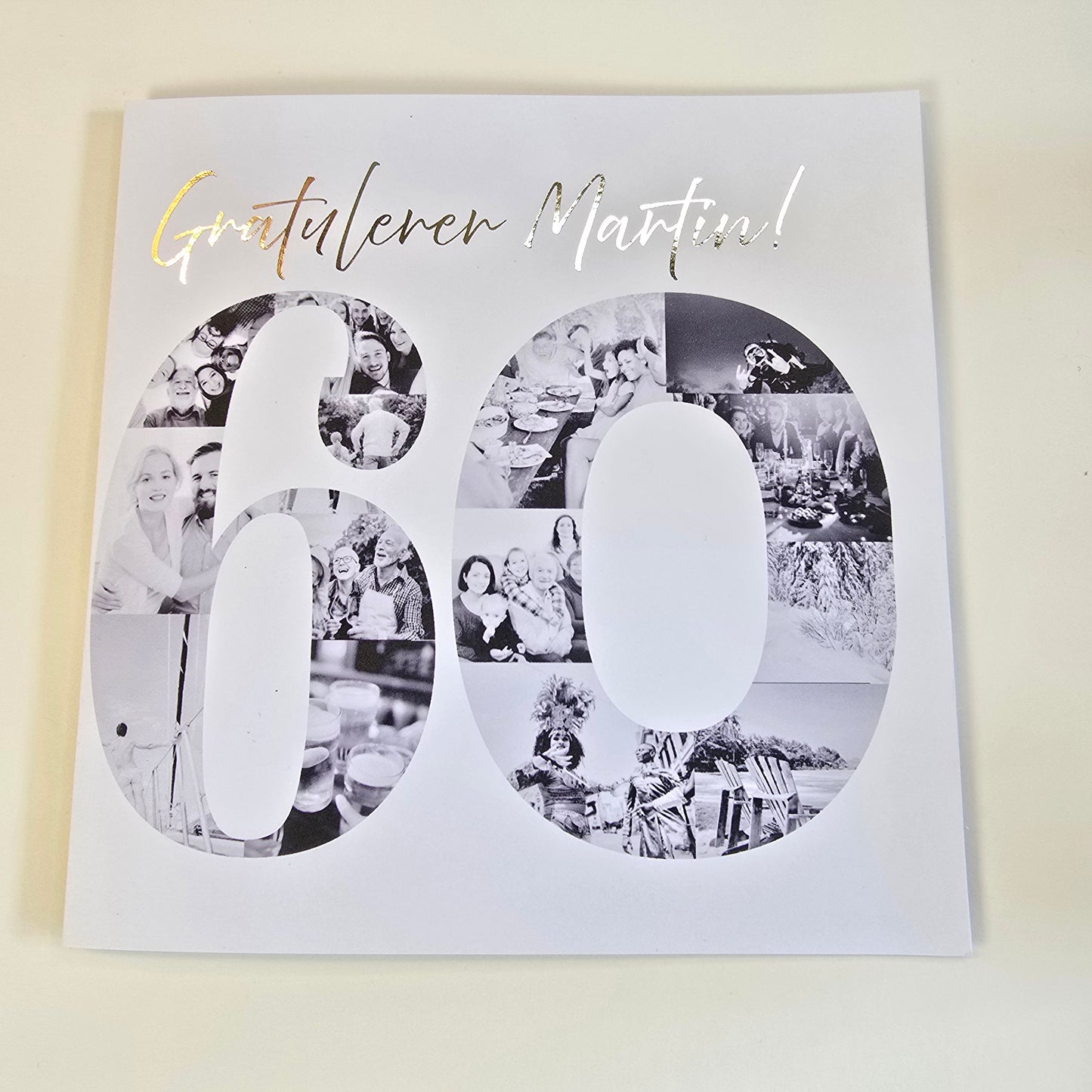 60-årskort med egne bilder