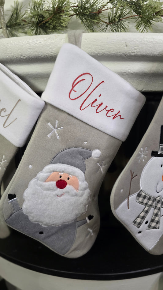 Julestrømpe med navn - Julenisse