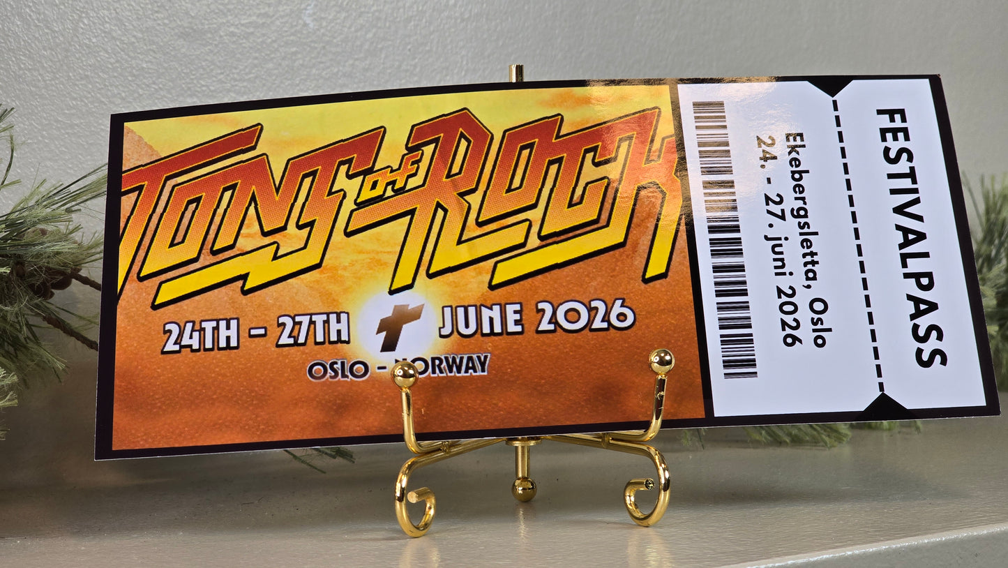 Personalisert gavekort - konsert eller show billett