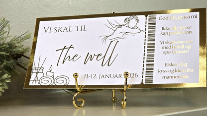 Personlig gavekort med folie - Spaopphold