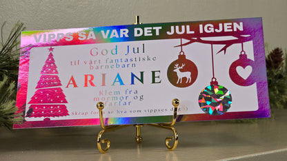Personlig Vipps-gavekort med holografisk skrapefelt
