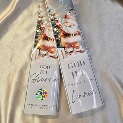 Personlig sjokoladeomslag for store sjokoladeplater - Julenisse