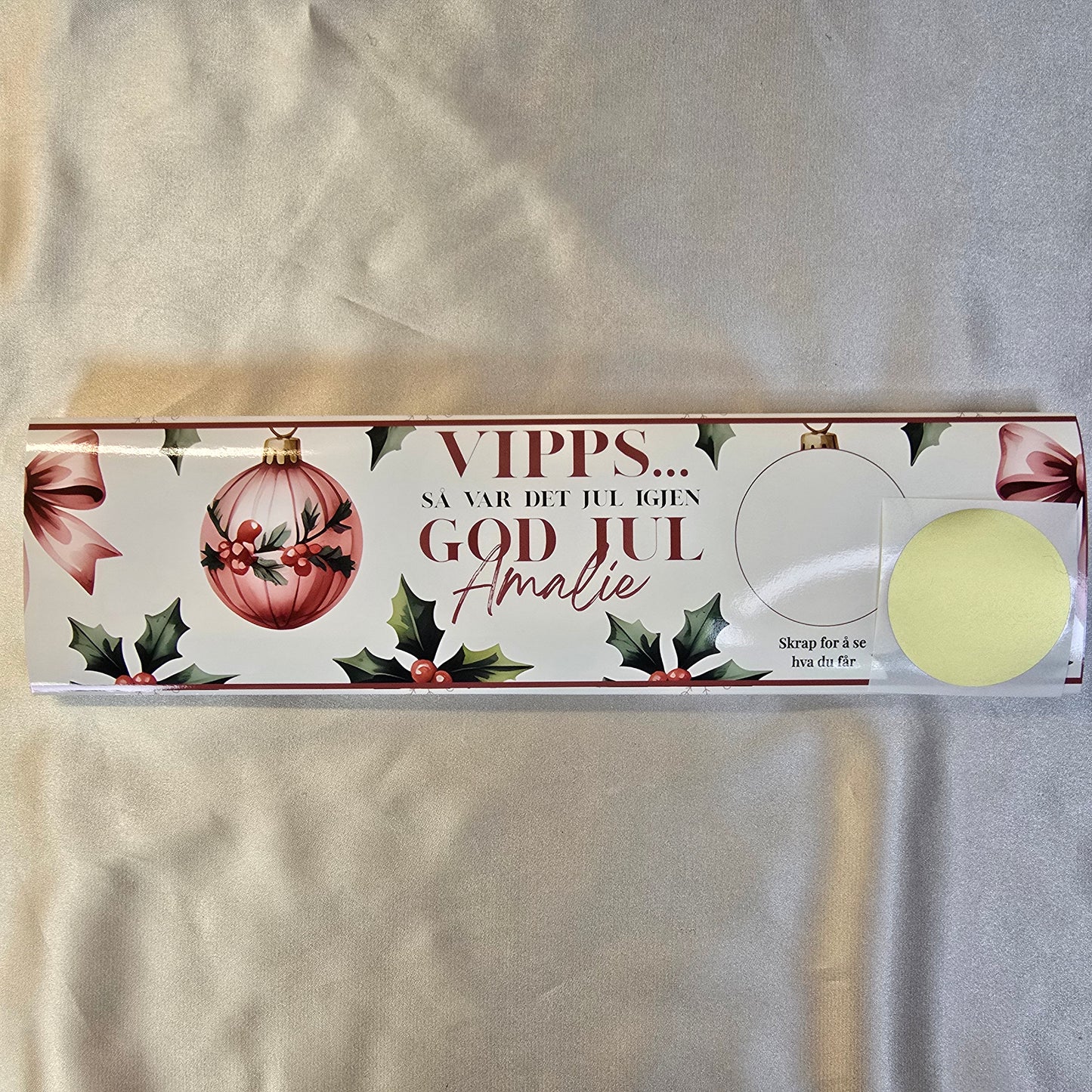 Vipps sjokoladeomslag for store sjokoladeplater - Julekuler