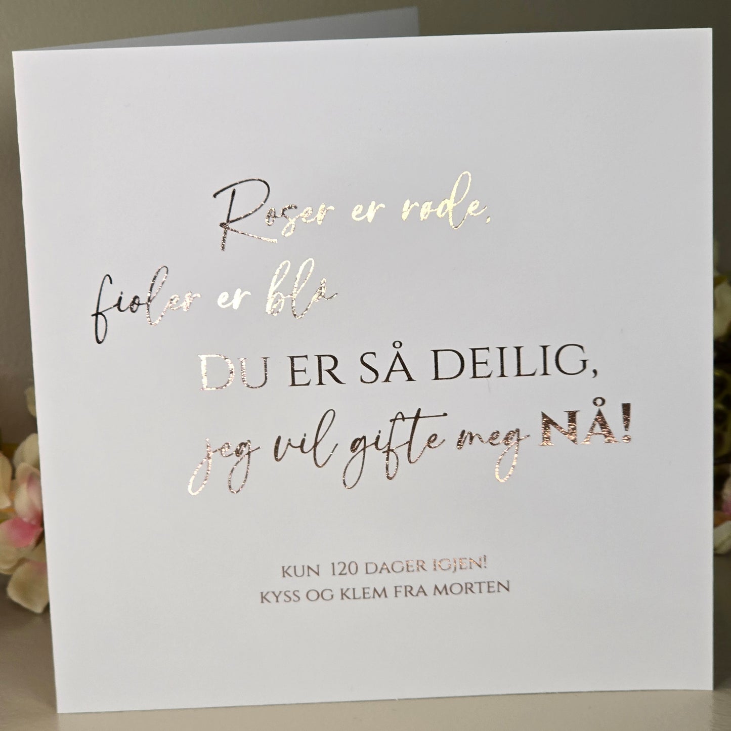 Valentineskort – jeg vil gifte meg NÅ!