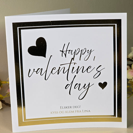 Valentineskort – med personlig hilsen