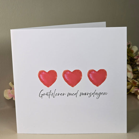 Morsdagskort – hjerter
