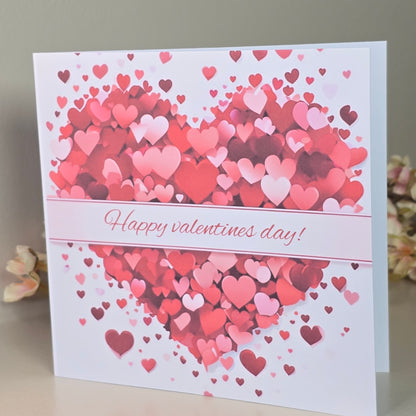 Valentineskort med valgfri tekst - hjerte