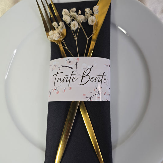 Serviettbånd med navn