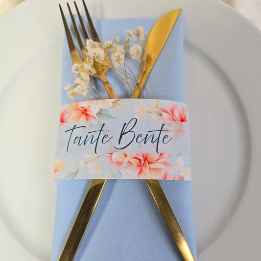 Serviettbånd med navn 