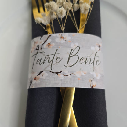 Serviettbånd med navn