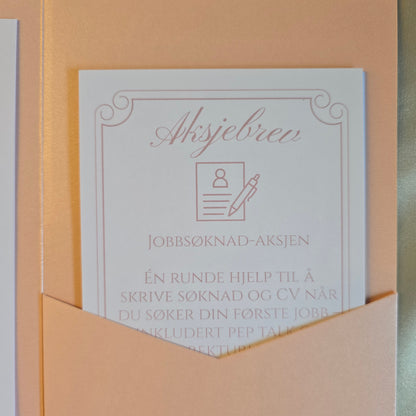 Morsom lek til konfirmasjonen: Personlige "aksjer"