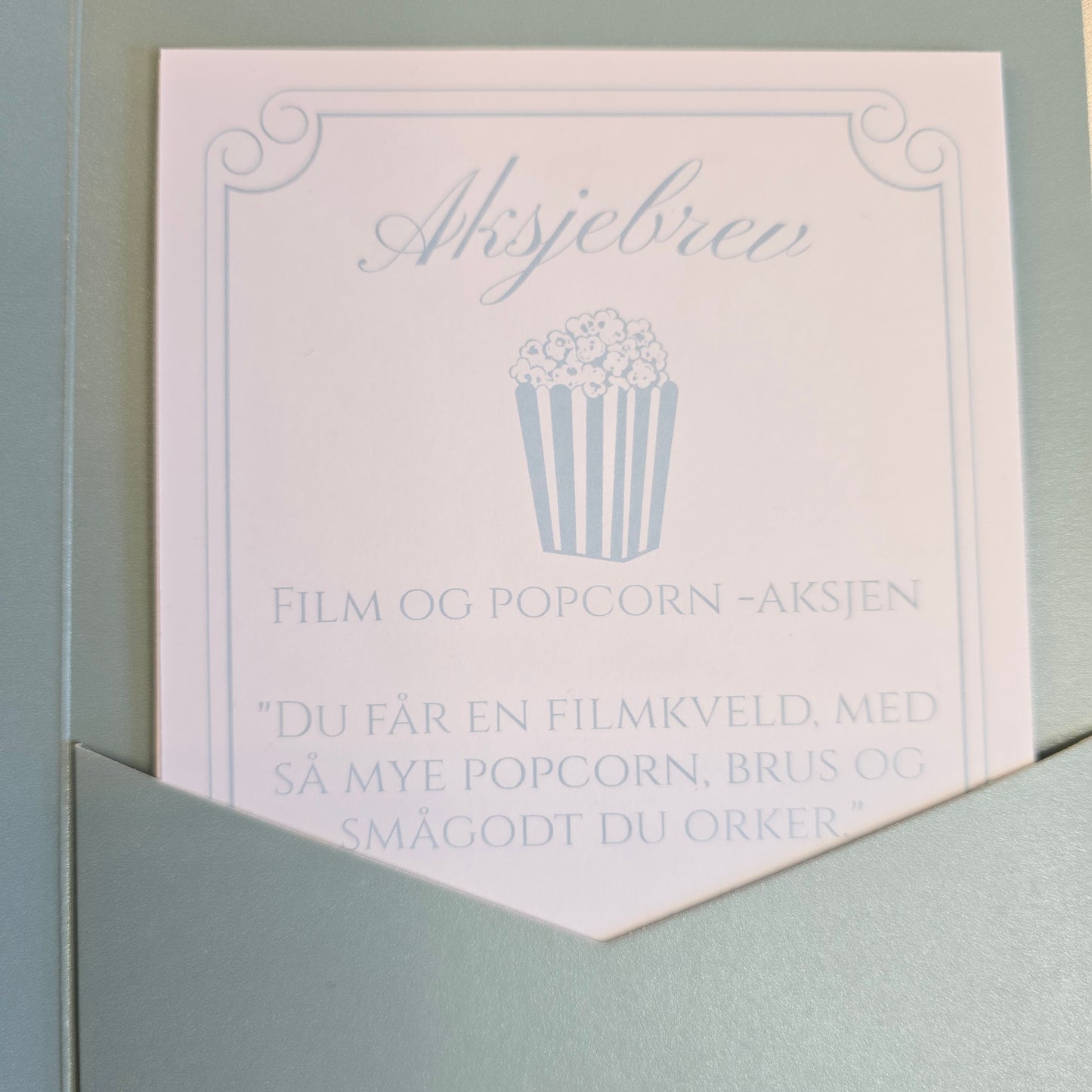 Morsom lek til konfirmasjonen: Personlige "aksjer"