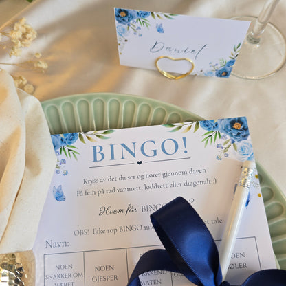Bryllupsbingo med matchende bordkort