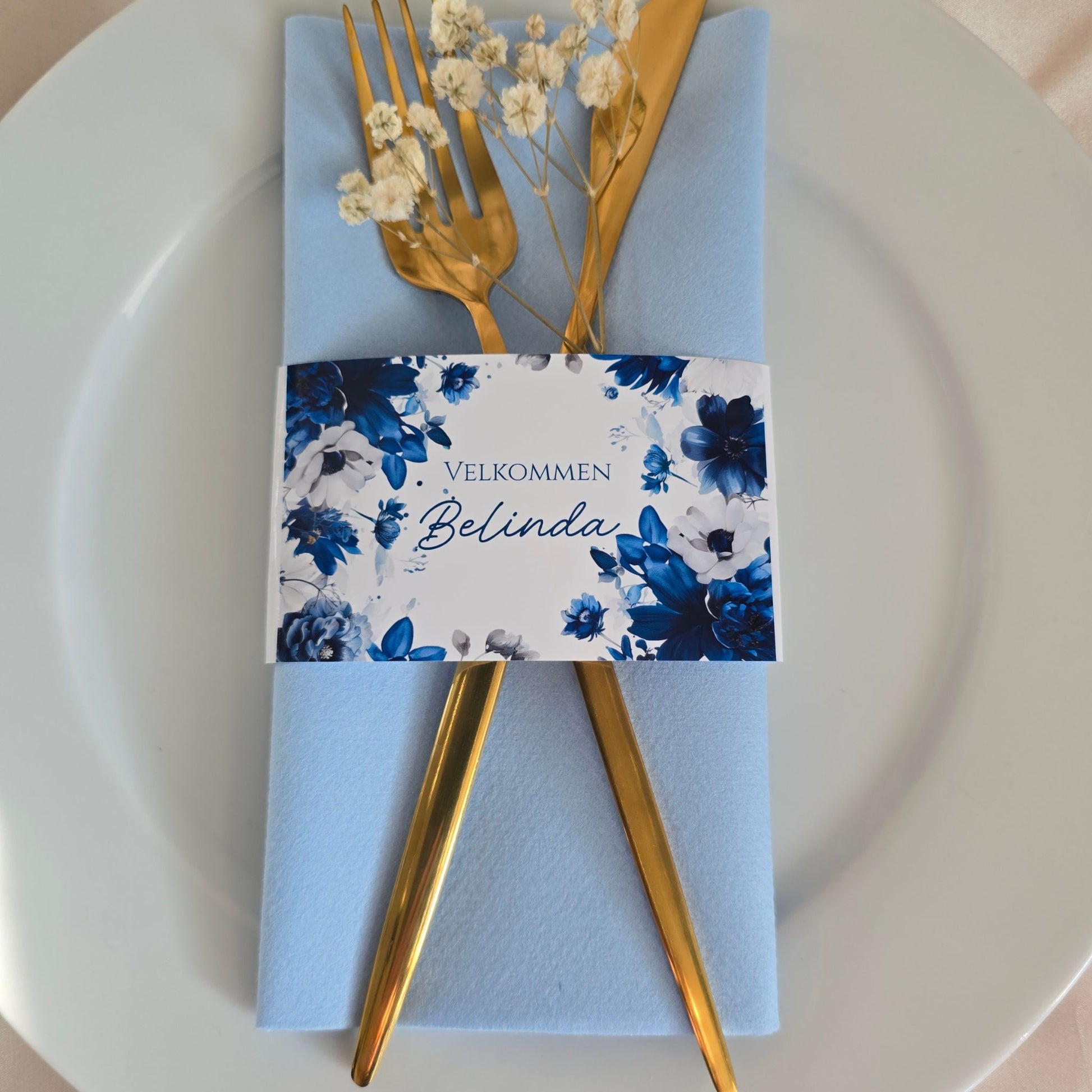 Serviettbånd med navn