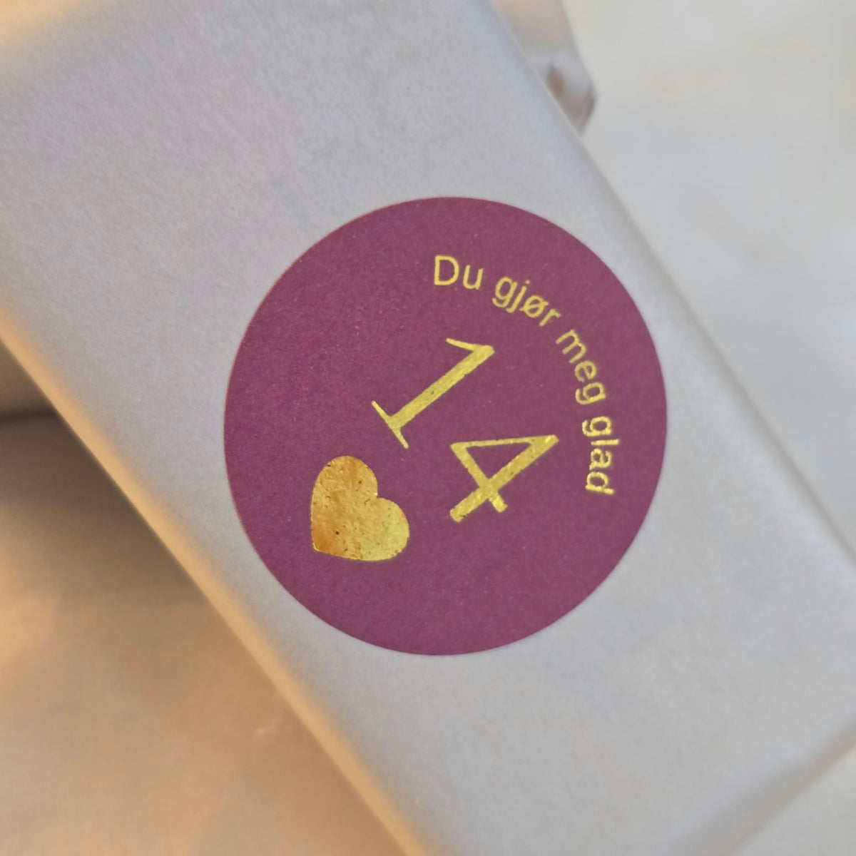 kalenderklistremerker med affirmasjoner