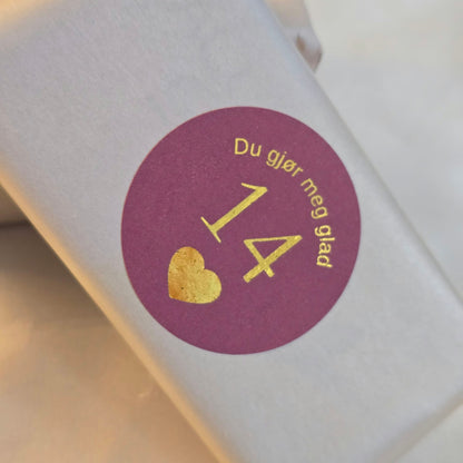 kalenderklistremerker med affirmasjoner