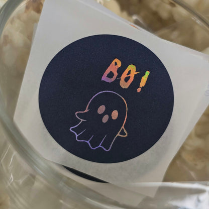 Halloween klistremerker med spøkelse