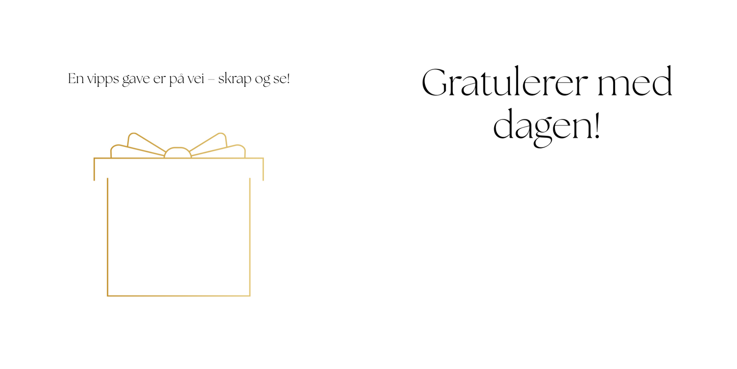 Gratulasjonskort - Vipps
