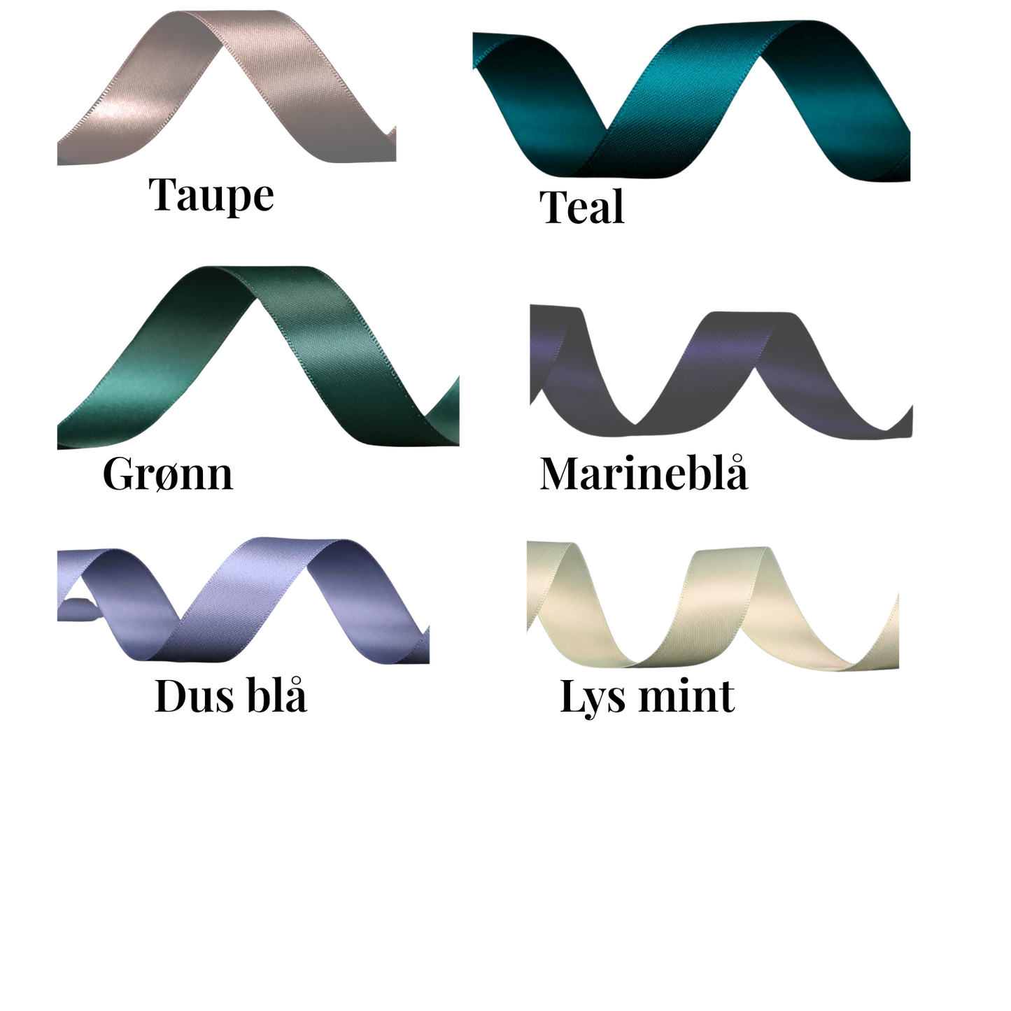 Satengbånd med navn 18mm