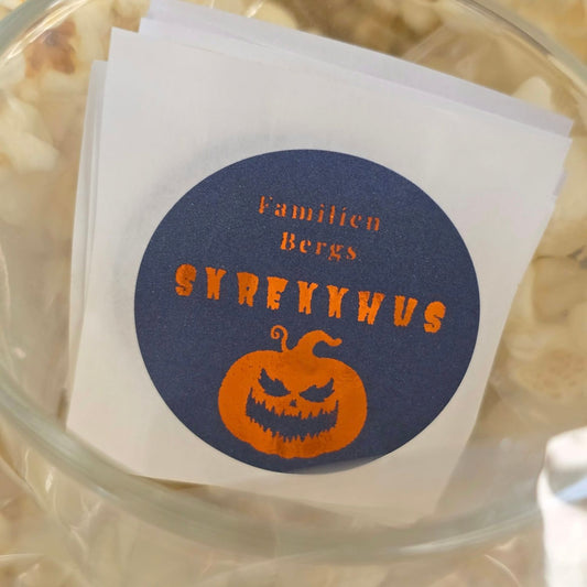 Personlige Halloween klistremerker - gresskar