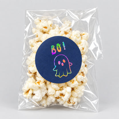 Halloween klistremerker med spøkelse