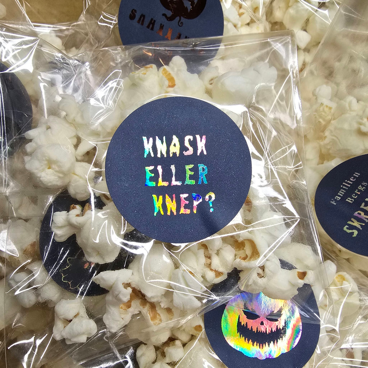 Halloween klistremerker Knask eller Knep?