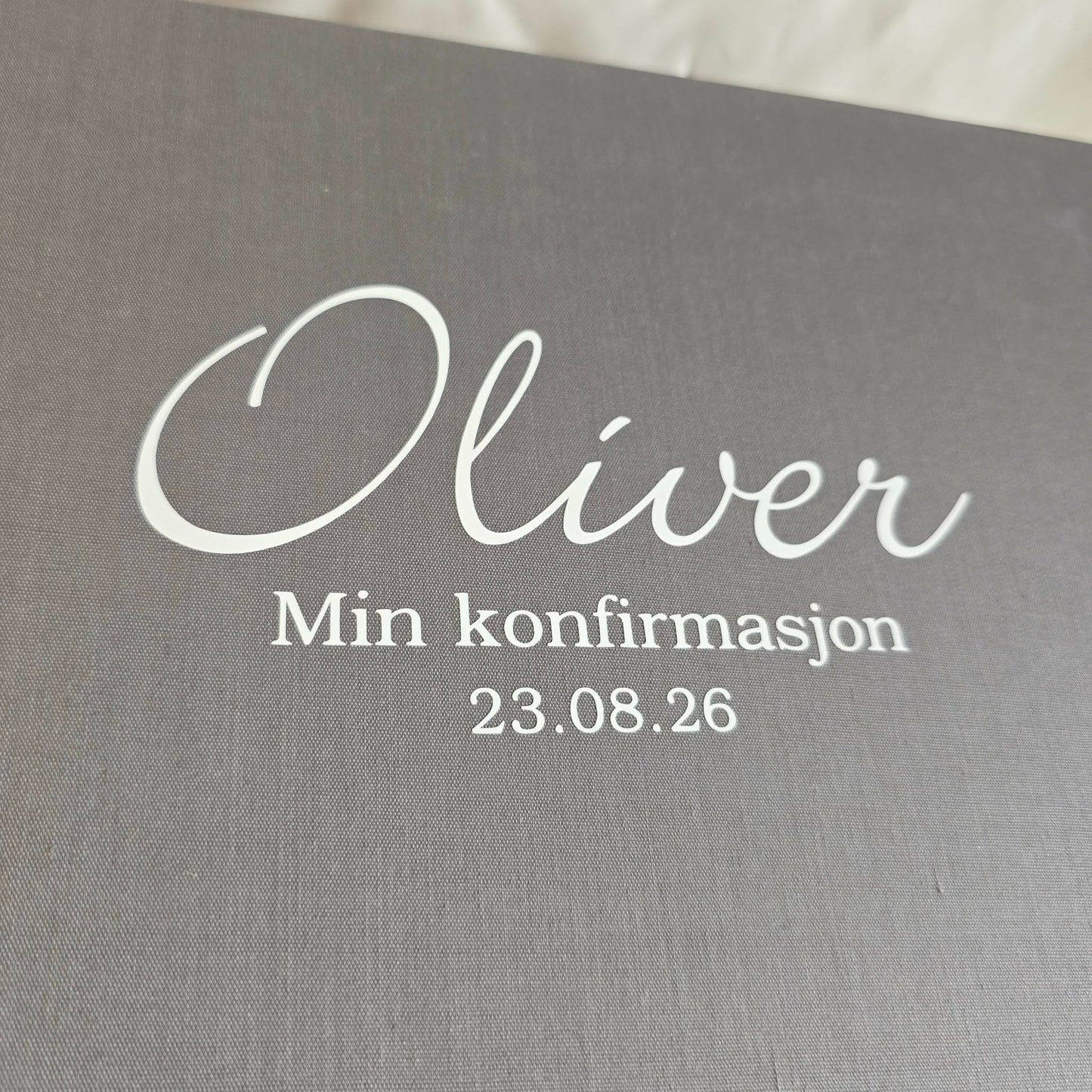 Stor personlig minneboks til konfirmasjon