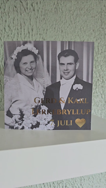 Gratulasjonskort - Bryllupsdag