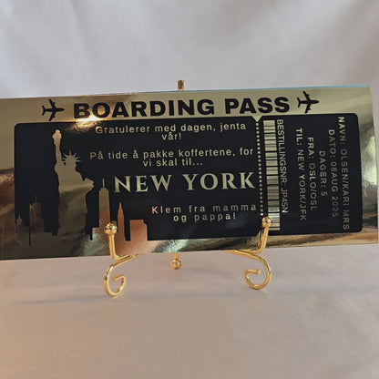 "Boarding pass" svart